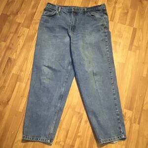 Open Trails Men’s Straight Regular Fit Blue Stone Wash Denim Jeans 5 Pocket